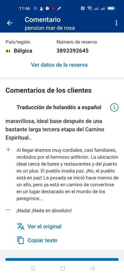 Pension Mar De Rosa Villanueva De Arosa Buitenkant foto